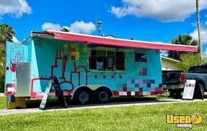 Like New 2021 - 8.5' x 20' Kitchen Food Concession Trailer with Pro-Fire Suppression for Sale in Florida!