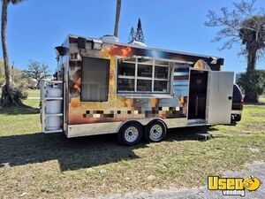 2022 8.5' x 18' Kitchen Food Concession Trailer with Pro Fire System for Sale in Florida!