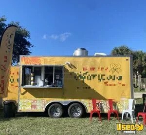 2022 8' x 16' Kitchen Food Concession Trailer with Fire Suppression System for Sale in Florida!
