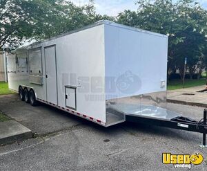 NEW 2023- 8.5' x 32' Concession Trailer with Bathroom and Porch for Sale in Florida!