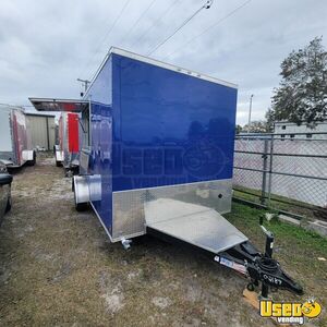 2024 7' x 12' Kitchen Food Trailer with Fire Suppression System | Concession Trailer for Sale in Florida!