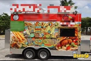 Turnkey - 2022 14' Kitchen Food Concession Trailer with Fire Suppression System for Sale in Florida!