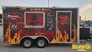 2021 8' x 16'  Freedom Kitchen Food Concession Trailer with Pro-Fire System for Sale in Florida!
