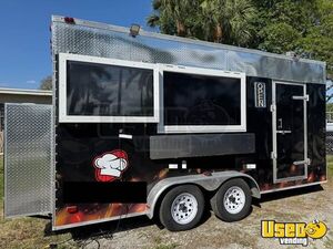 Like New - 2008 7' x 17' Continental Cargo Kitchen Food Trailer | Concession Trailer for Sale in Florida!