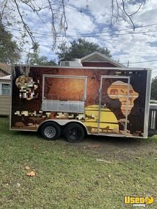2022  7' x 16' Food Concession Trailer / Mobile Kitchen Vending Unit for Sale in Florida!