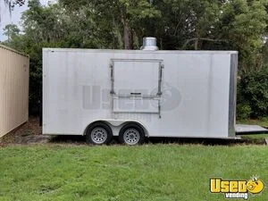 2024 7' x 16' Kitchen Food Concession Trailer with Pro Fire System for Sale in Florida!