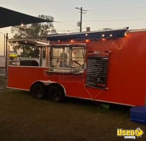 2022 8.5' x 20' Kitchen Food Concession Trailer with Fire Suppression + Porch for Sale in Florida!