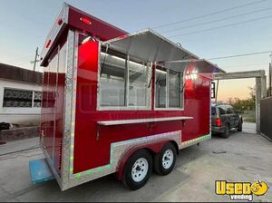 Like New - 2024 8' x 16' Kitchen Food Concession Trailer with Fire Suppression System for Sale in Florida!
