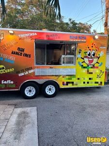 LOADED - 2022 8' x 16' Kitchen Food Concession Trailer with Pro-Fire Suppression for Sale in Florida!