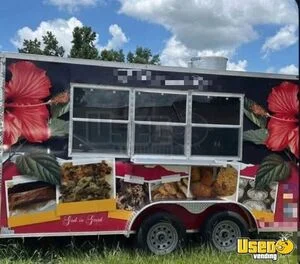2024 7' x 14' Kitchen Food Concession Trailer with Fire Suppression System for Sale in Florida!