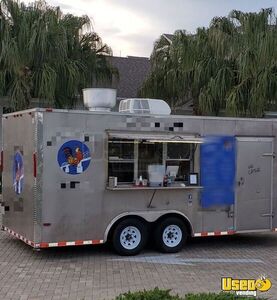 Well Equipped - 2016 8.5' x 16' Kitchen Food Concession Trailer for Sale in Florida!