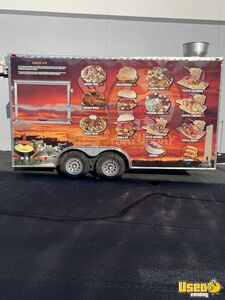 Custom-Built 2019 8.5' x 16' Kitchen Food Concession Trailer with Pro-Fire System for Sale in Florida!