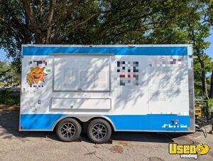 2024 8.5 x 16' Food Kitchen Concession Trailer with Pro Fire System for Sale in Florida!
