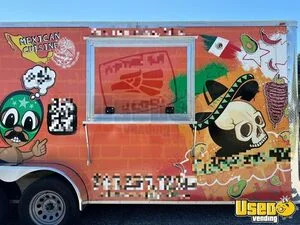 2023 7' x 18' Mobile Kitchen Food Concession Trailer w/ Porch + Pro Fire System for Sale in Florida!