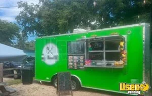 Turnkey - 2025 8' x 18' Kitchen Food Concession Trailer with Fire Suppression System for Sale in Florida!