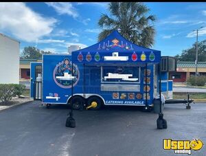 Like New - 2024 8.5' x 18' Kitchen Food Trailer with Fire Suppression System for Sale in Florida!