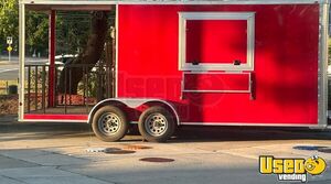 NEW - 2024 7' x 18' Kitchen Food Trailer with Porch | Concession Trailer for Sale in Florida!