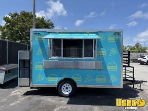 Like New - 2025 7' x 12' Kitchen Food Trailer with Fire Suppression System for Sale in Florida!