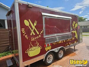 2023 7' x 13' Kitchen Food Trailer with Fire Suppression System | Concession Trailer for Sale in Florida!