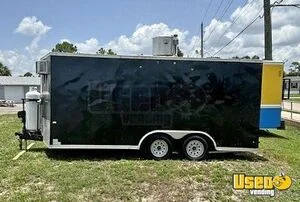 2022 8' x 16' Kitchen Food Concession Trailer with Pro Fire System for Sale in Florida!