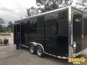 2019 8.5' x 8' Enclosed Barbecue Kitchen Concession Trailer with Smoker + Pro Fire System for Sale in Georgia!
