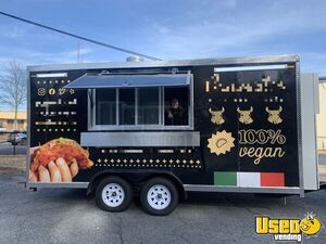 2022 8' x 16' Kitchen Food Trailer with Fire Suppression System | Concession Trailer for Sale in Georgia!