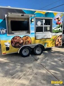 2022 7' x 14 Kitchen Food Concession Trailer with Pro-Fire Suppression for Sale in Georgia!