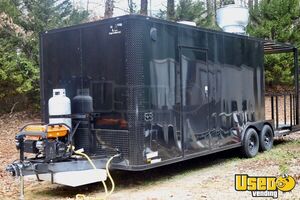 Never Used - 2022 8.5' x 26' Kitchen Food Concession Trailer w Porch + Pro-Fire Suppression for Sale in Georgia!
