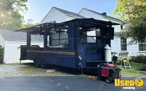 Turnkey - 2023 8.5' x 20' Kitchen Food Concession Trailer with Party Deck for Sale in Georgia!