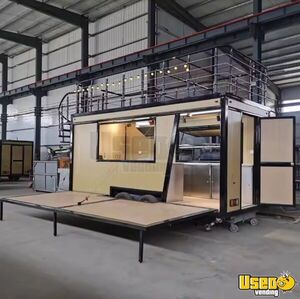 NEW - 2024 7' x 16' Mobile Restaurant with Upper Deck and Collapsible Landing for Sale in Georgia!