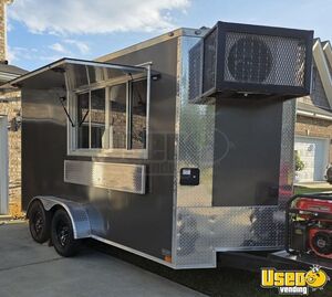 Loaded 2025 7' x 14' Food Concession Trailer Mobile Kitchen w/ Pro Fire System for Sale in Georgia!