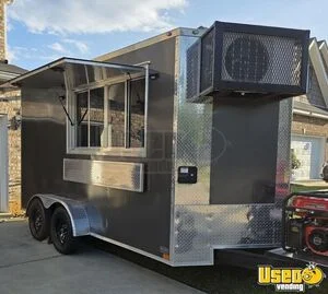 Loaded 2025 7' x 14' Food Concession Trailer Mobile Kitchen w/ Pro Fire System for Sale in Georgia!