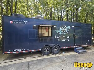 2021 8' x 28' Kitchen Food Trailer with Fire Suppression System | Concession Trailer for Sale in Georgia!