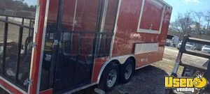 2019 8' x 20' Kitchen Food Concession Trailer with Porch + Pro Fire System for Sale in Georgia!