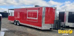 New - 2022  8.5' x 28' Mobile Kitchen Food Trailer with Porch for Sale in Georgia!