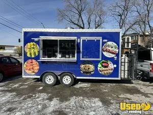2025 18' Mobile Kitchen Food Concession Trailer with Pro Fire System for Sale in Illinois!