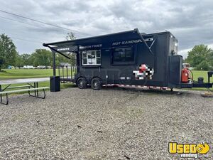 2021 - 18' Kitchen Food Concession Trailer with Fire Suppression + 8' Porch for Sale in Illinois!