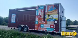 2014 - 8.3' x 22' Kitchen Food Concession Trailer with Fire Suppression System for Sale in Illinois!