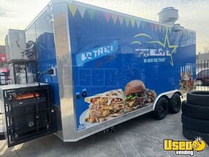 2025  8' x 18' Mobile Kitchen Food Concession Trailer with Fire Suppression System for Sale in Illinois!