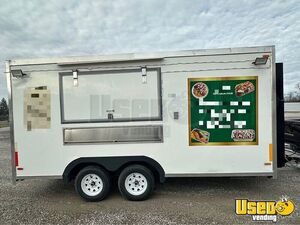 Like New - 2024 8' x 17' Kitchen Food Concession Trailer for Sale in Indiana!