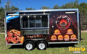 2025 8’ x 16’ Kitchen Food Concession Trailer with Fire Suppression System for Sale in Indiana!