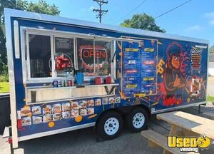 2025 8' x 20' Kitchen Food Concession Trailer with Pro Fire System for Sale in Indiana!
