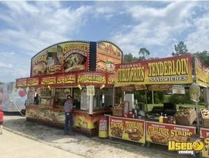 Well Equipped - 2004 8' x 20' Carnival Style Kitchen Food Concession Trailer for Sale in Indiana!