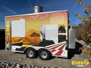 2021 14' Kitchen Food Concession Trailer with Fire Suppression System for Sale in Indiana!