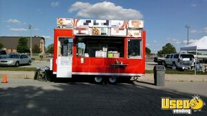 2018 - 8' x 18' Kitchen Food Concession Trailer Mobile Vending Unit for Sale in Indiana!