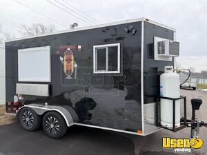 2022 7.5' x 14' Kitchen Food Concession Trailer Mobile Vending Unit for Sale in Indiana!
