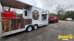 2021 8.5' x 21' Freedom Kitchen Food Concession Trailer with Porch for Sale in Iowa!