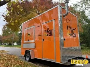 2019 - 7' x 12' Kitchen Food Concession Trailer with Pro Fire System for Sale in Iowa!