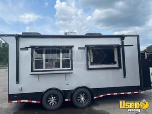Like New 2021 - 8.5' x 18' Kitchen Food Concession Trailer with Pro-Fire System for Sale in Iowa!