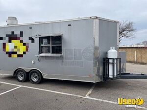 2021 8.5' x 18' Freedom Kitchen Food Trailer with Bathroom | Concession Trailer for Sale in Kansas!